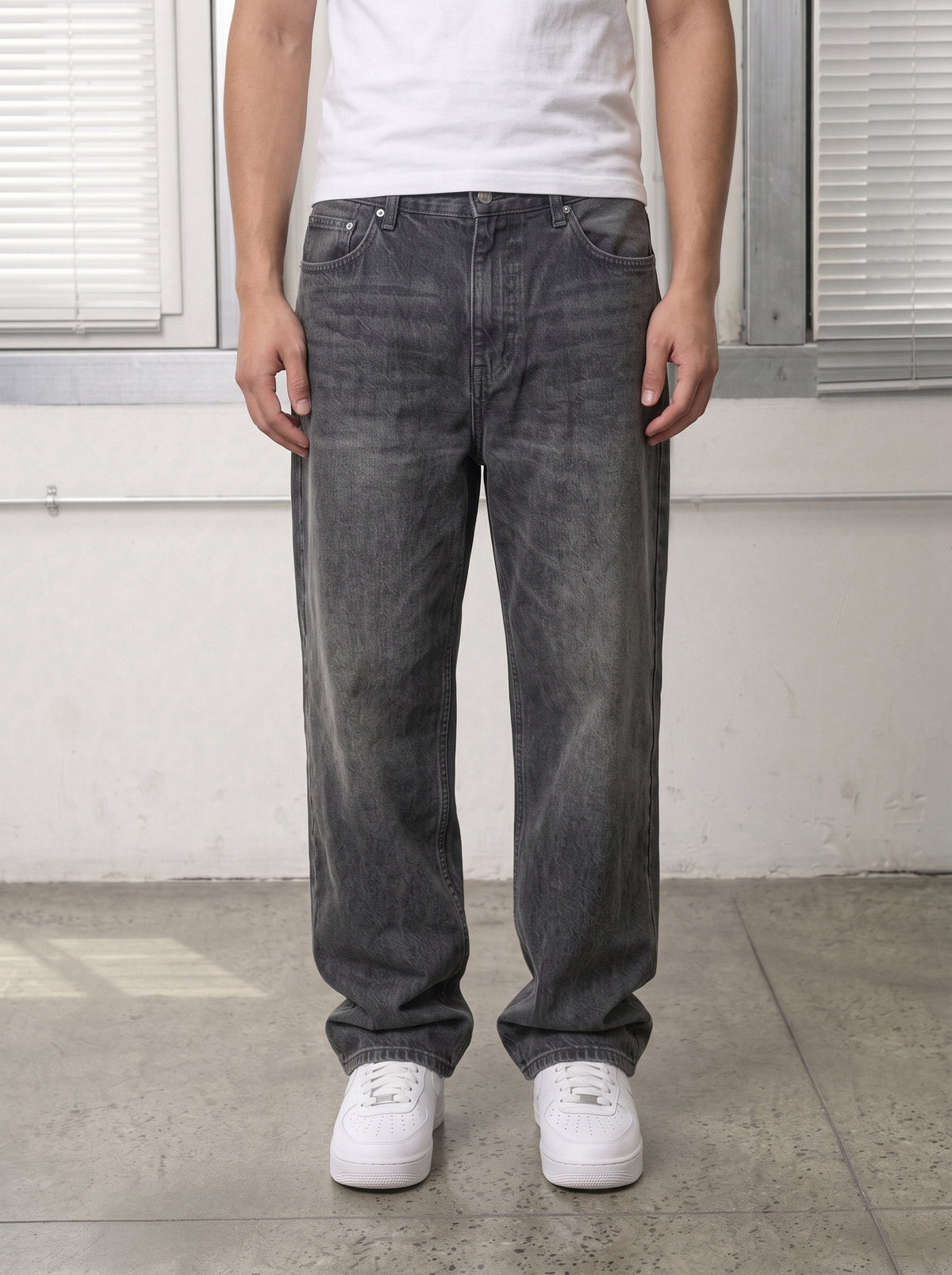 Jeans Washed Black
