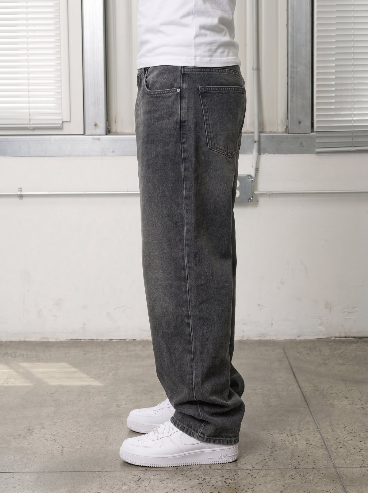 Jeans Washed Black